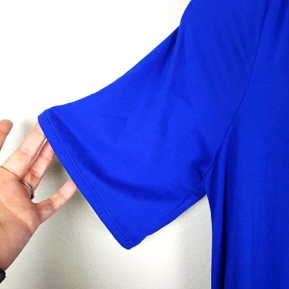 Women's Royal Blue Soft Surroundings Drawstring Short Dress Size Small - Picture 7 of 11